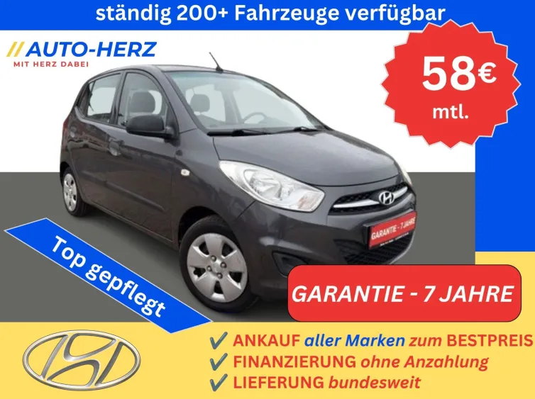 i10 5 Star Edition 5-Türig+Klima+PDC+Navi, Grau, 2014, Foto 1 von 28