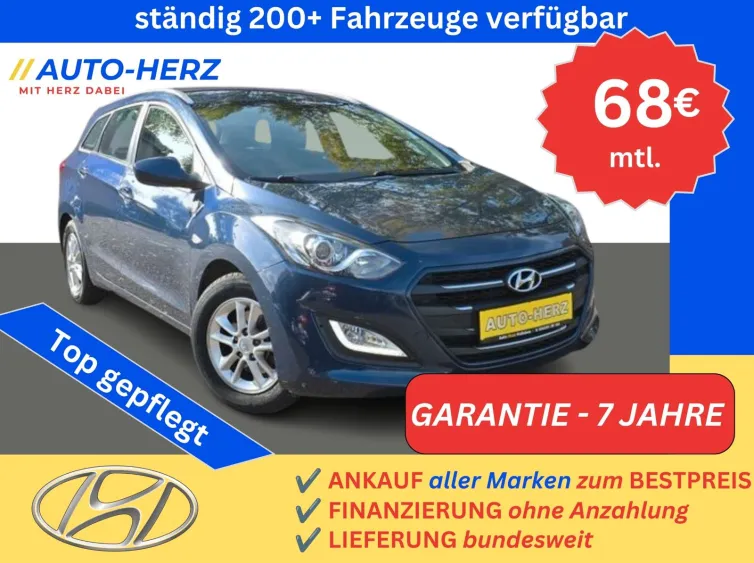 i30 cw blue Trend *KLIMA+TEMPOMAT+PDC+AHK*, Blau, 2018, Foto 1 von 30