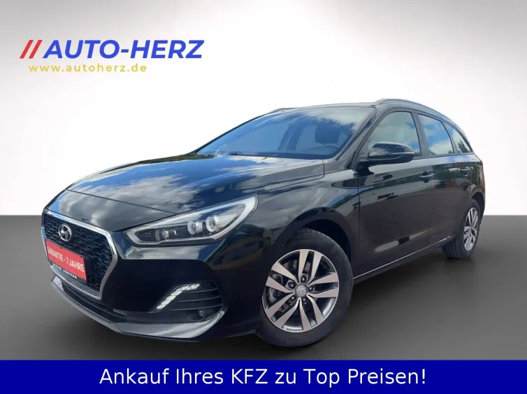 i30 Kombi Trend AUTOMATIK+Sitz&Lenkhz+LED+Navi, Schwarz, 2019, Foto 3 von 28